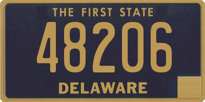 DE license plate 48206