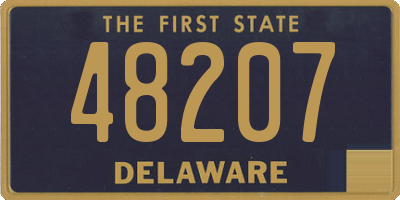 DE license plate 48207