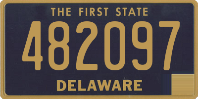 DE license plate 482097