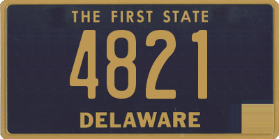 DE license plate 4821