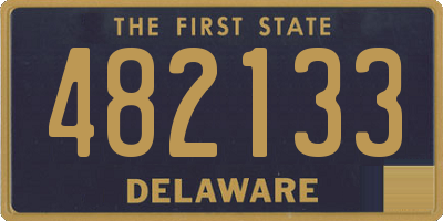 DE license plate 482133