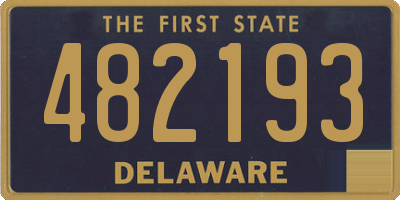 DE license plate 482193