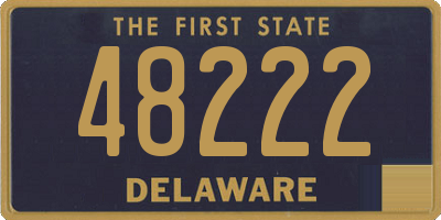 DE license plate 48222