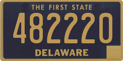 DE license plate 482220
