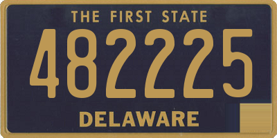 DE license plate 482225