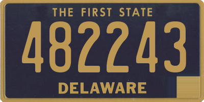 DE license plate 482243