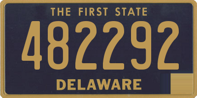DE license plate 482292