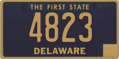 DE license plate 4823