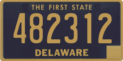 DE license plate 482312