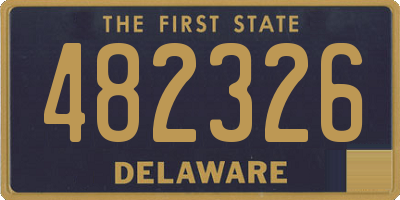 DE license plate 482326