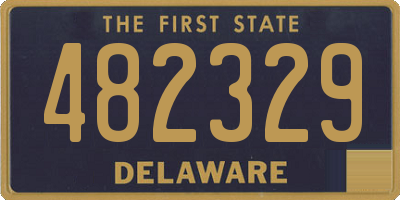 DE license plate 482329
