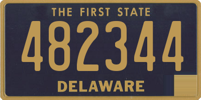 DE license plate 482344