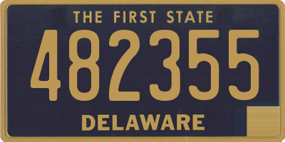 DE license plate 482355