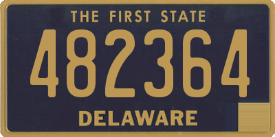 DE license plate 482364