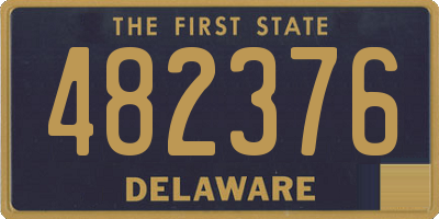 DE license plate 482376
