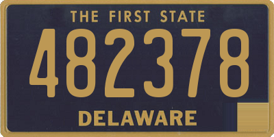 DE license plate 482378