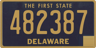 DE license plate 482387