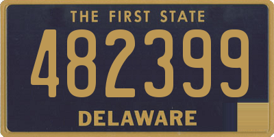 DE license plate 482399