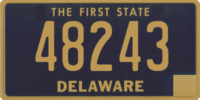 DE license plate 48243