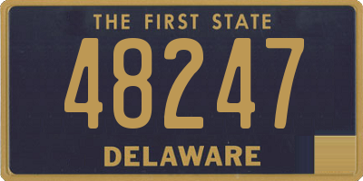 DE license plate 48247