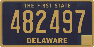 DE license plate 482497