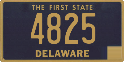 DE license plate 4825