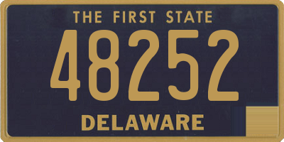 DE license plate 48252