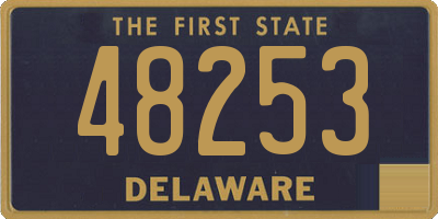 DE license plate 48253
