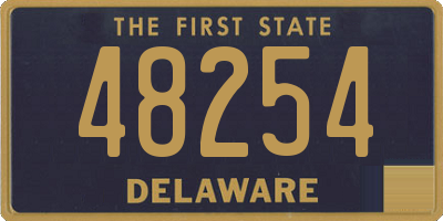 DE license plate 48254