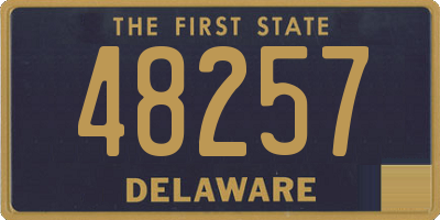 DE license plate 48257