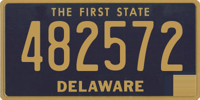 DE license plate 482572