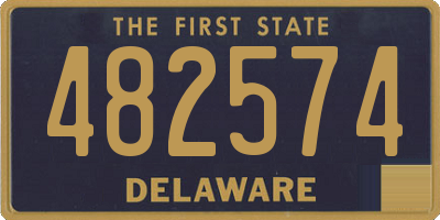 DE license plate 482574