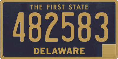 DE license plate 482583