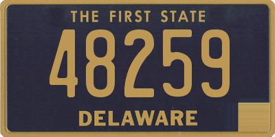 DE license plate 48259