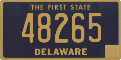 DE license plate 48265