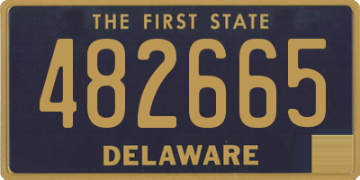 DE license plate 482665