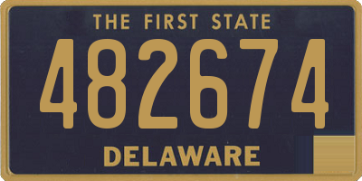 DE license plate 482674