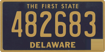 DE license plate 482683