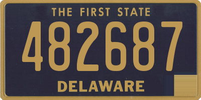 DE license plate 482687
