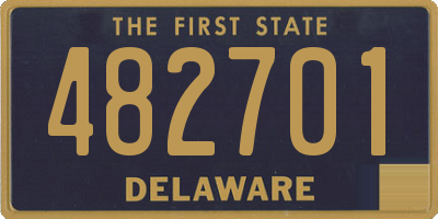 DE license plate 482701