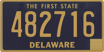 DE license plate 482716