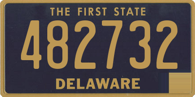 DE license plate 482732