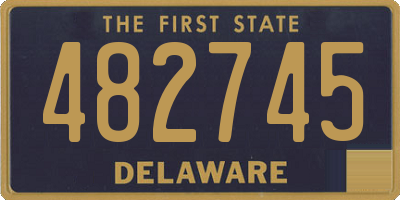 DE license plate 482745