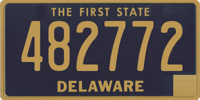 DE license plate 482772