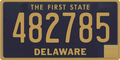DE license plate 482785