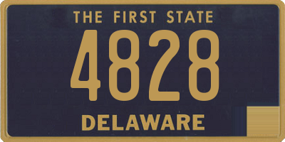DE license plate 4828