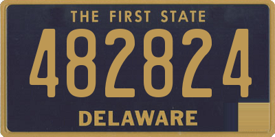 DE license plate 482824