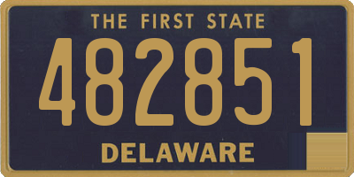 DE license plate 482851