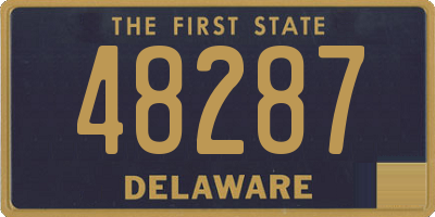 DE license plate 48287