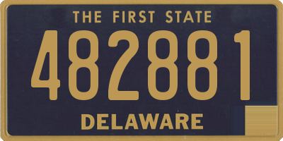 DE license plate 482881
